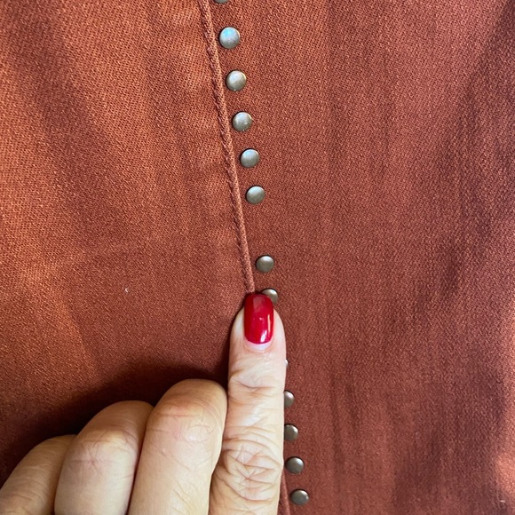 Shyanne Women's Bootcut Jeans Size 29 Rust Studded Western Cowgirl Retro Grunge - Picture 11 of 12
